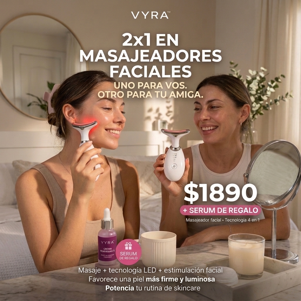 Masajeador Facial Anti-Edad 4 en 1 | + SERUM de REGALO