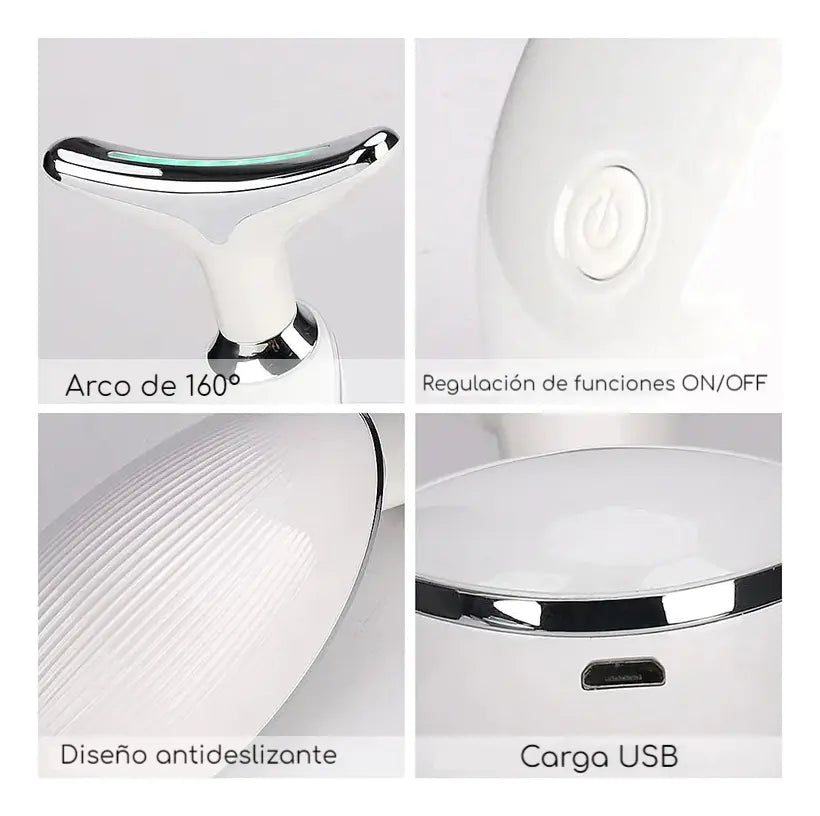 Diseño antideslizante y carga USB