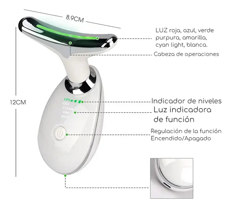 6 tonos de luz LED
